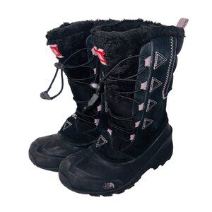 THE NORTH FACE Girls' Shellista Lace II Snow Winter Boots Black/Quail Gray US 2